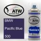 Preview: BMW, Pacific Blue, 500: 400ml Sprühdose, von ATW Autoteile West.